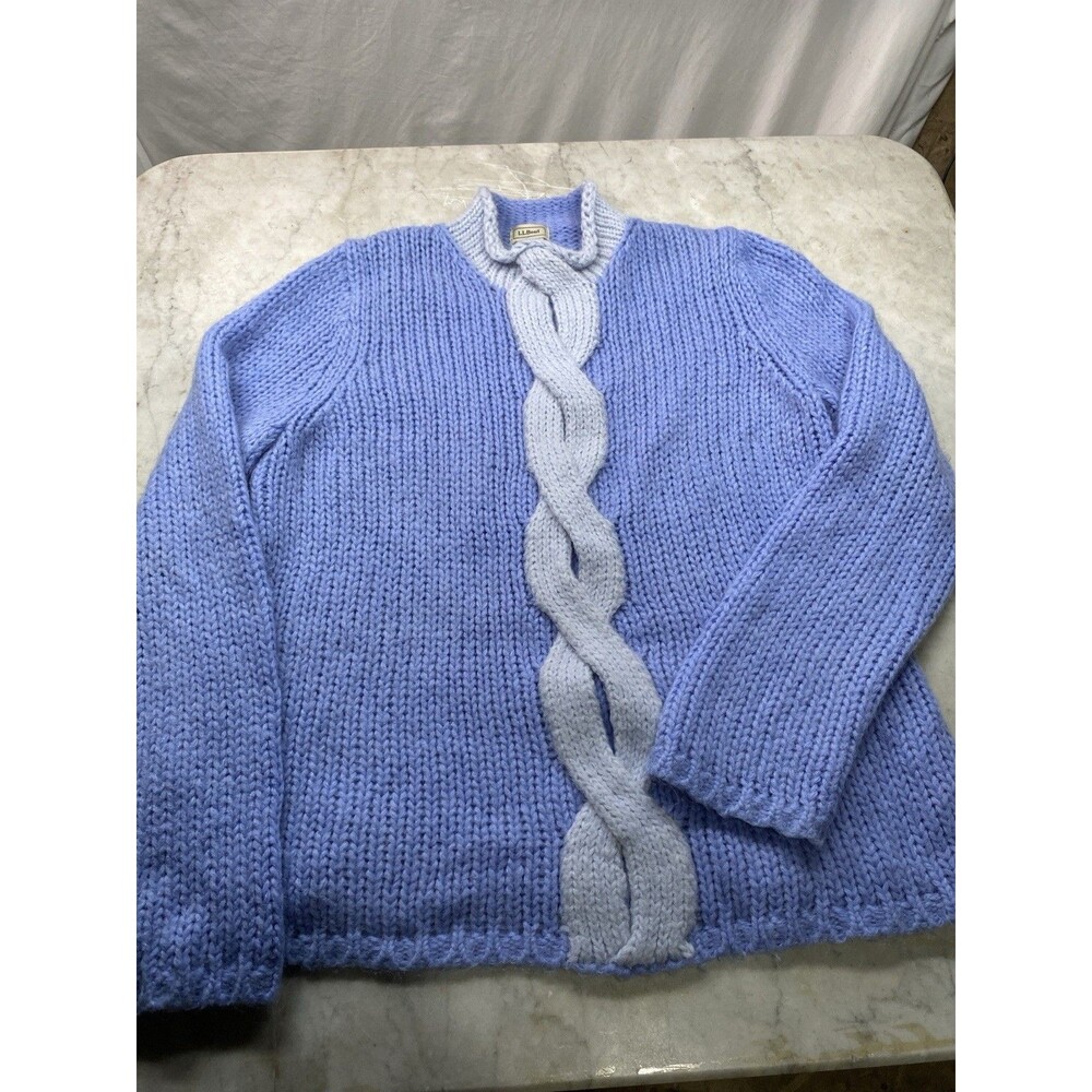 L. L. BEAN Mohair/Wool Sweater Roll Neck